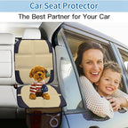 Car Seat Protector for Child Car Seat, 2 Pack Baby Car Seat Covers with Mesh Pockets & Non-Slip Backing 600D Durable Seat Protector