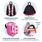 Wildkin 15-inch Kids Backpack – Durable, Padded, Adjustable for School & Travel - Strawberry Patch