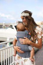 Beco Gemini Baby Carrier from Newborn to Toddler - Certified Ergonomic Newborn Baby Carrier for Infants and Children of 7-35 lbs - M Shape, Adjustable Seat, 100% Cotton (Grey)