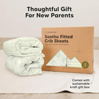 KeaBabies 2-Pack Organic Crib Sheets for Boys, Girls - 52x28 Fitted Crib Mattress Sheet Neutral, Breathable Jersey Cotton Cover for Baby Bed, Toddler Mattress, Soft & Cute Prints (Fleur)