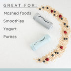 Subo Baby Food Bottle | No Mess Squeeze-Free Toddler Self Feeder | Feeding Bottle to Replace Resuable Pouches | (Duck Egg Blue)