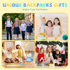 SUN EIGHT Kids Backpack for School Cute Dog Backpack for Kids Lightweight Elementary Bookbag with Coin Purse Kindergarden School Bag(Dog)