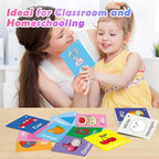 Toddler Learning Flash Cards, 60 PCS Double Sides Flashcards for Alphabets, Numbers, Colors, Shapes, Sight Words, Baby Cognitive Flashcards for Kids, Preschool Kindergarten Learning Activities