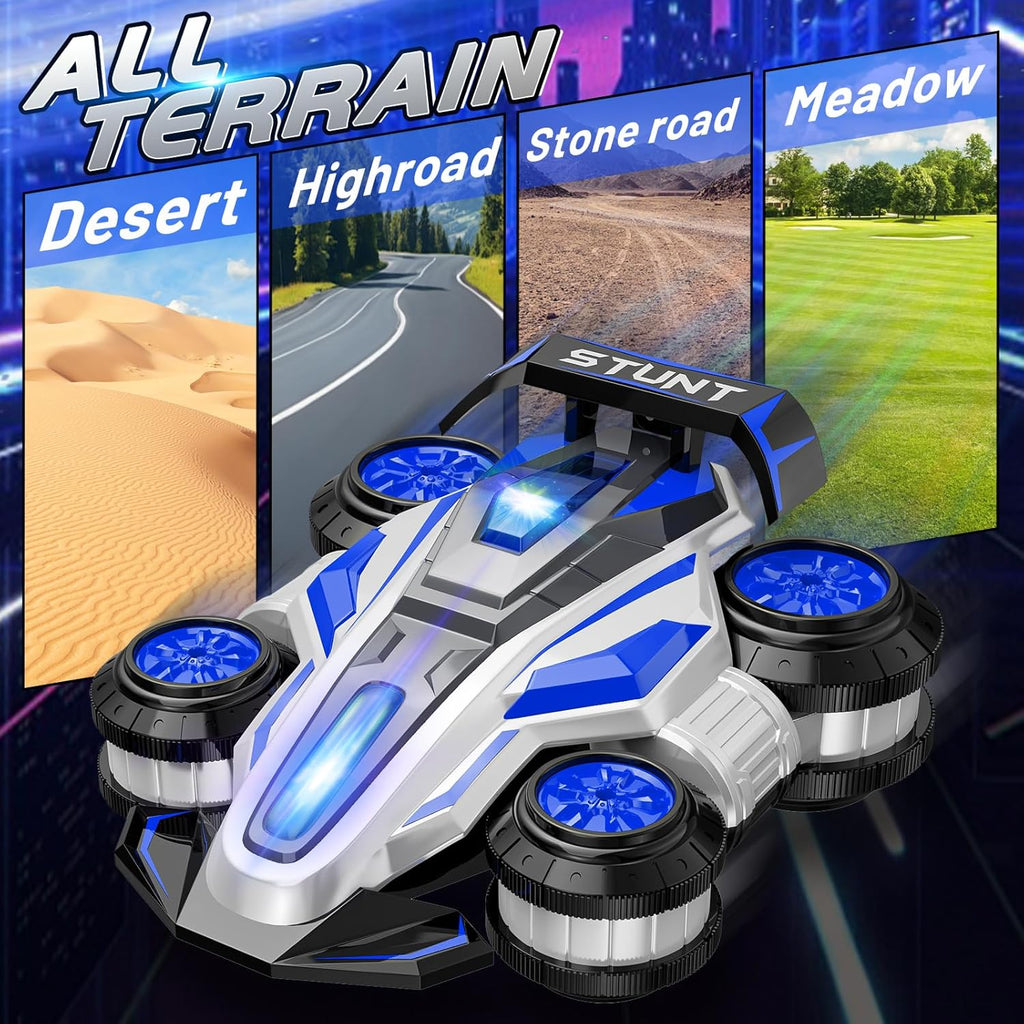 High-Speed Drift RC Stunt Deformation Car, 360-Degree Rotating Transforming RC Car, Birthday Gift for Boys and Girls Aged 6-16