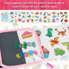 Erasable Doodle Set for Kids - Magic Drawing Book With 12 Watercolor Pens, 14 Page Reusable Writing Painting Set, Road Trip Car Game for Boys and Girls (Koala)