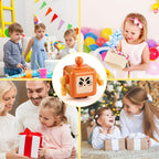 2P Fidget Robot Cube Fidgets Toy, Magic Cube Stress and Anxiety Relief Toys, Fidgets Robot Cube Toy Cube Relaxing Hand-Held for Adults, Killing Time Cool Fidget Block for ADD/ADHD/OCD (Green Purple)