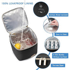 Breastmilk Cooler Bag with Ice Pack Fits 4 Baby Bottles Up to 9 Ounce, Baby Bottle Cooler Bag Suitable for Nursing Mom Daycare, Black