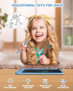 LCD Writing Tablet 10 Inch, Toys for 3 4 5 6 7 8 9 10 Year Old Boys Girls, Colorful Doodle Board Drawing Tablet, Gift for Boys Toddlers Age 3-12 Years, Memo Board, Drawing Pads with Lanyard(Navy)