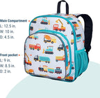 Wildkin 12-inch Kids Backpack – Padded, Adjustable, Ideal for Daycare & Travel - Modern