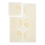 PopsyKosy Premium Exercise & Baby Foam Play Mats - Stylish & Large Non-Toxic Odorless Floor Mat - 6 Tiles - Spacious 6ft x 4ft - Peel-Resistant Reinforced, Soft Thick, Waterproof - Ecru Linen