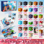 Magnetic Blocks - 150PCS Magnetic Building Block Cubes Dark Forest Glacier Castle, Magnet Toy Building Sets for Kids Age 3+, STEM Stacking Construction Toys Easter Gift for Boys Girls Age 4-8, 8-12