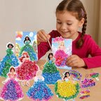 3 otters Poke in Art, Magical Princesses Party Favors Pretty Princess Game for DIY Crafts Birthday Gifts Classroom Prizes for Girls