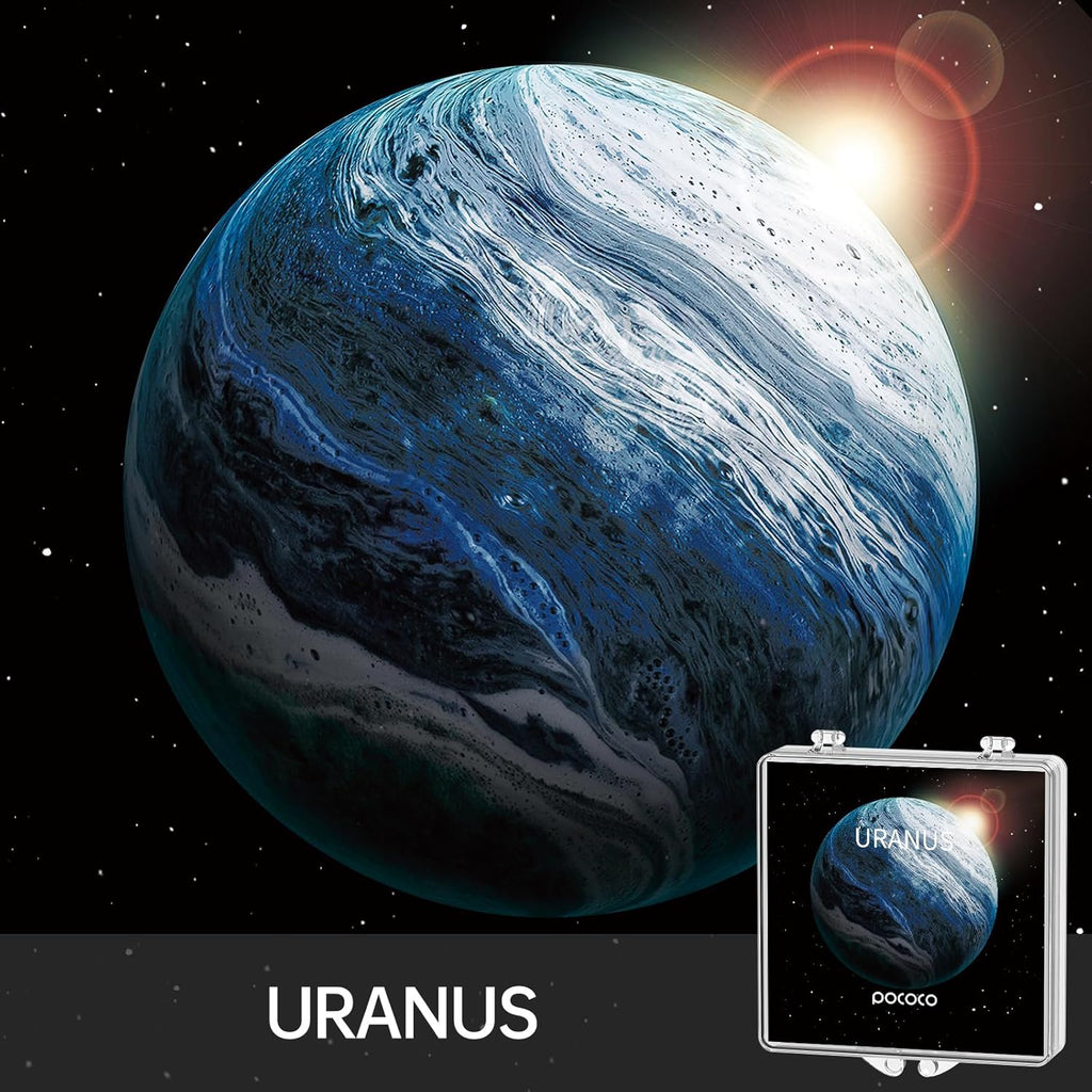 POCOCO Immersive Planet Series Galaxy Star Projector Night Light Discs: Realistic Galaxy Patterns, 5K Ultra HD, 96% Light Transmission, High Brightness - 8-Piece Pack (Projector Not Included)