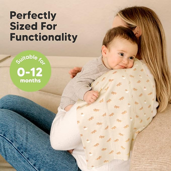 Organic Burp Cloths Baby Boy, Girl - 6-Pack Large Cotton Burping Cloths for Babies, Spit Up Rags, Super Absorbent, Ultra Soft Newborn Rag, Gender Neutral, Machine Washable, Durable (Roarsome)