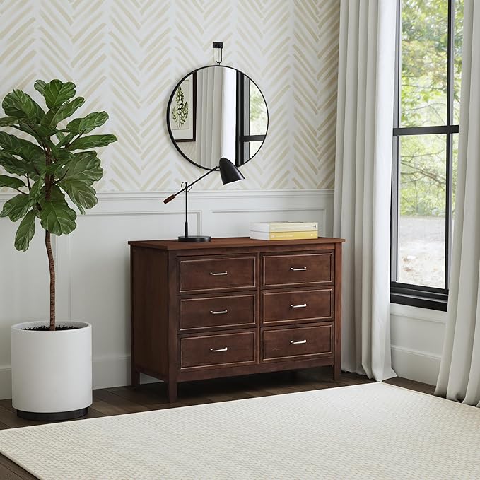 DaVinci Charlie 6-Drawer Double Dresser in Espresso