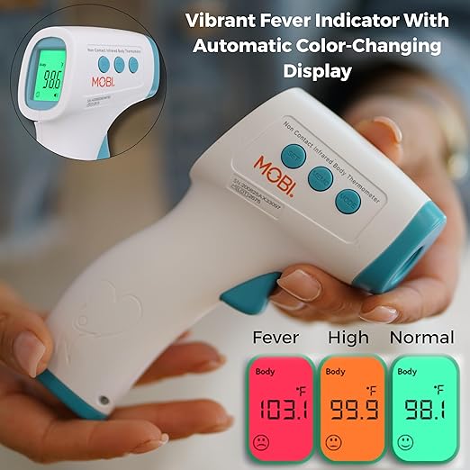 MOBI - Non-Contact Forehead Digital Thermometer with Object Temperature Mode - Touchless Fever Thermometer