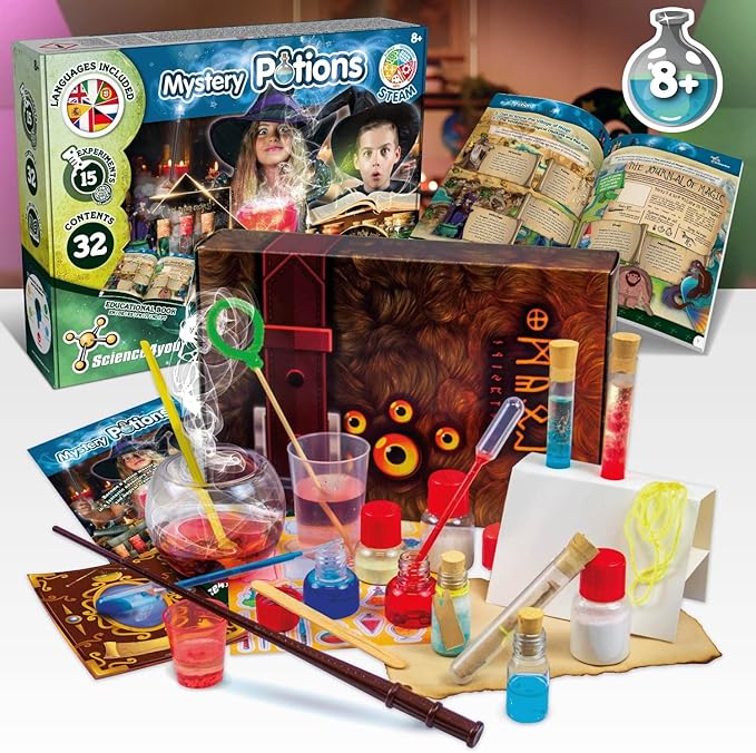 Science4you Magic Potions - Potion Making Kit for Children, Create & Mix your own Magic Potions - Magic Cauldron Toy for Kids Age 7 8 9 10 11 12+ Magic Toy & Crafts Set, Original Gift for Boys & Girls