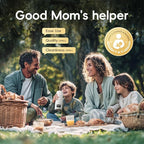 Portable Milk Warmer for Travel, Detachable Bottle Warmer for Breastmilk Formula Water, Boiling Function & Fast Heating, Rechargeable, Healthy for Baby on Journey, Car, Airplane