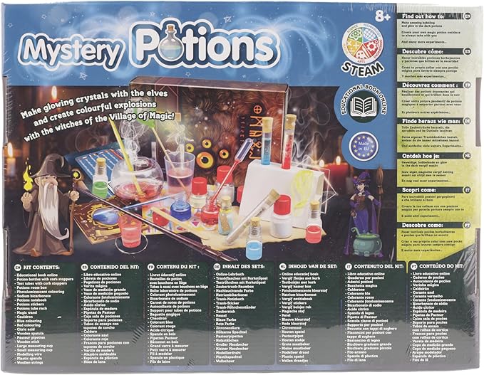 Science4you Magic Potions - Potion Making Kit for Children, Create & Mix your own Magic Potions - Magic Cauldron Toy for Kids Age 7 8 9 10 11 12+ Magic Toy & Crafts Set, Original Gift for Boys & Girls