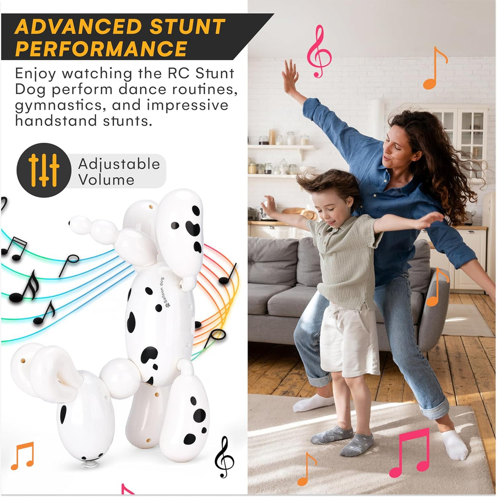 Top Race Remote Control Robot Dog - Smart Robotic Puppy Toy for Toddler - Fun Interactive RC Dogs - Durable Plastic Material - Versatile Educational Entertainment - White Dog Robot