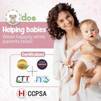 O'doe 17-Piece BPA-Free Silicone Baby Feeding Set | Thick & Soft Suction Plates, Baby Bowls, Wooden Fork & Spoon, and More | Make Mealtime Fun and Easy for Your Little One | Pink, V2