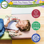 4 Piece Foam Climbing Blocks for Toddlers, Baby Climbing Gym with Ultra High Density Foam for Crawling and Sliding, Indoor Soft Play Set for Infant, Babies & Kids - Multicolor (Multicolor A, 4-Piece)