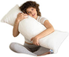 Pharmedoc Body Pillow, Pregnancy Pillows, Side Sleeper Pillow, Long, Memory Foam Pillow, Air White