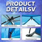 Undersea World Kids Play Tent, Kids Play Tent Foldable Pop Up Indoor Outdoor Party Undersea World Playhouse Tent Toy for Boys Girls-47 * 47 * 41 (Blue)