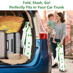 Easy Storage Potty Training Seat with Ladder, Adjustable Step and Toilet Seat Height, Easy-Grip Handles for Climbing, Foldable Portable Toddler Toilet Trainer, Perfect for Small Bathrooms