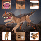 Remote Control Dinosaur Toys for Boys 3 4-7 8-12- RC Realistic Big T-Rex Gifts for Kids, Interactive Dino with Light Roar Spray Touch Sensing
