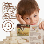 Taksa Toys Arch-Kid-Tech Ancient Mayan Pyramid Architecture STEM Building Blocks - 102-Piece Educational & Stackable Learning Set for Kids, Indoor Architectural Kit - Montessori Toys for 7+ Years Old