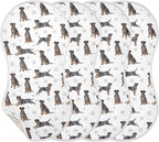 4 Pack Muslin Burp Cloths Great Dane Dogs White Cotton Baby Burp Cloths Ultra Absorbent and Soft Burping Cloth for Newborn Babies Boys Girls 22x11 Inch