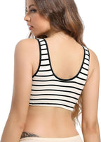 SUIEK 4 Pack Nursing Sleep Bra Maternity Bralette Cotton Breastfeeding Bras