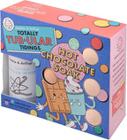 Dabble & Dollop Totally Tub-ular Tidings Hot Chocolate Soak - Holiday Bath Gift Set with 4 All-Natural Cocoa Bath Bombs and Vanilla Whip 3-in-1 Bubble Bath, Body Wash & Shampoo
