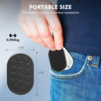 Metal Fidget Slider Toy: Metal Poker Fidget Slider, Magnetic Oval EDC Fidget Toys for Adults, Magnetic Metal Clicker for Relieving Stress Anxiety, Push Card, Office Coin