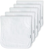 Premium 5-Pack Large Organic Cotton Burp Cloths – 3 Layers, Ultra Soft & Absorbent Burping Towel, Shoulder Towel & Hand Towel