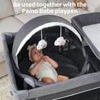 Pamo babe Portable Bassinet and Play Space Baby Dome with Toys and Canopy Travel Crib for Newborn