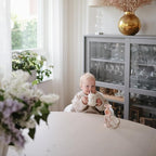 mushie 100% Silicone Training Cup & Straw for Toddlers | 6 Months+ (Pink Flowers)