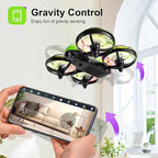 Kids Drone with Camera – Mini Rc Toy for Boys, Beginners, Birthday Gifts for Boys and Beginners,Quadcopter Light Toy With 2 Batteries,Rc Drone Indoor Small Helicopter,Altitude Hold