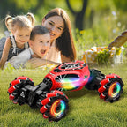 Spider Remote Control Car Gesture Sensing Hand Controlled Stunt Car, 4WD Drift Twist Off-Road Vehicle with Light Music, Birthday Xmas Gifts Suitable for Boys and Girls