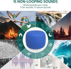 Babelio White Noise Sound Machine for Adults Kids Baby, Mini, 15 Non-looping Sounds, Timer, Memory Function, Easy to Pocket and Travel Navy