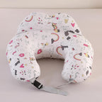 Nursing Pillow for Breastfeeding,Ergonomic Baby Feeding Pillows with Removable Washable Cotton Slipcover, Adjustable Waist Strap,Plus Size,More Support for Mom and Baby(Unicorn)