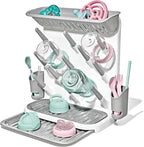 OXO Tot Expandable Drying Rack – Space-Saving Drying Rack | Newborn and Baby Essentials | Breastfeeding Essentials | Dry Baby Bottles | Save Space in Kitchen