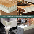 Corner Protector for Baby, Widen Edge Protector with Adhesive Backing, Baby Proofing Edge Corner Protectors Self Adhesive Furniture Corner Guard Bumper for Table, Desk, Fireplace (Gray, 16.4ft)