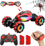 Spider Remote Control Car Gesture Sensing Hand Controlled Stunt Car, 4WD Drift Twist Off-Road Vehicle with Light Music, Birthday Xmas Gifts Suitable for Boys and Girls