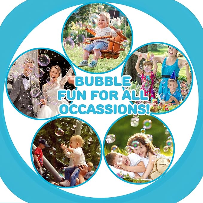Toy Life 3 Pack Bubble Guns for Kids, Automatic Bubble Blower, Leakproof & Lightweight, Outdoor Summer Toy, Easter Basket Stuffer, Party Favor, Birthday Gift for Toddlers Boys Girls