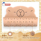 UNEEDE Kids Bathtub Mat Non Slip Shower Mat for Toddlers, Washable Anti Slip Tub Surface, Soft Rubber Mat for Bathtub Shower, Waterproof Bathtub Essentials for Children