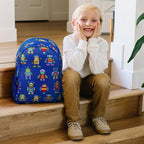 Wildkin 15-inch Kids Backpack – Durable, Padded, Adjustable for School & Travel - Robots