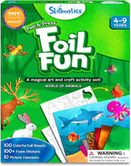 Skillmatics Foil Fun - Animals, No Mess Art for Kids, Travel Toys, Craft Kits, DIY Creative Activity, Gifts for Boys & Girls Ages 4, 5, 6, 7, 8, 9