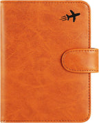 Passport Holder Cover Wallet RFID Blocking Leather Card Case Travel Accessories for Women Men (#Claybank)